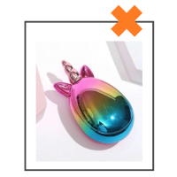 Haarborstel handmodel unicorn oil